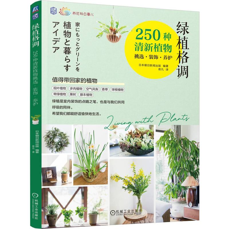 Green plant style: Selection, decoration and maintenance of 250 kinds of fresh plants/绿植格调：250种清新植物挑选・装饰・养护